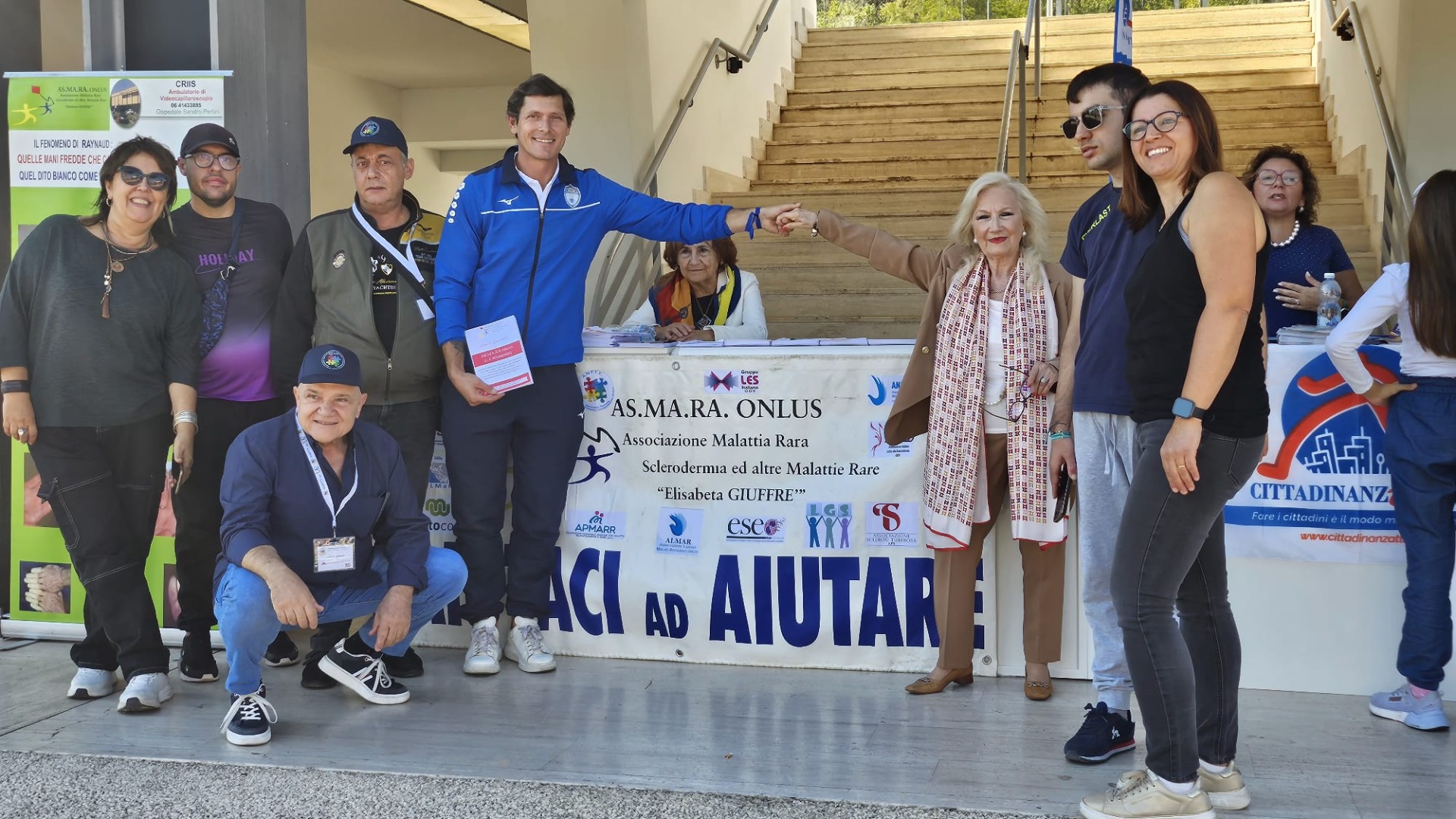 Aldo Montano con As.Ma.Ra Onlus